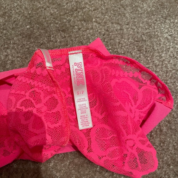 Pink Victoria secret panty floral small - Picture 3 of 3